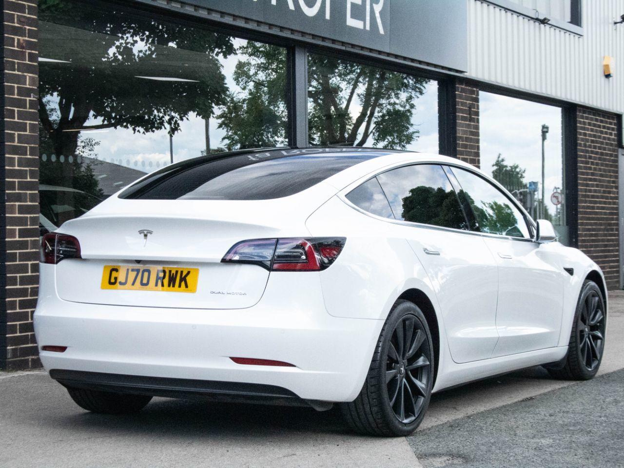 Tesla Model 3 Long Range Dual Motor AWD Auto Saloon Electric Pearl White Multi Coat