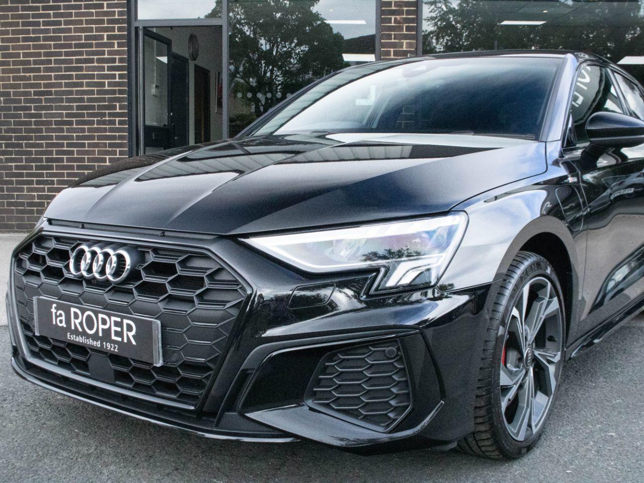 Audi A3 Sportback 1.4 TFSIe 45 S Line Competition PHEV S tronic 245ps Hatchback Petrol / Electric Hybrid Mythos Black Metallic