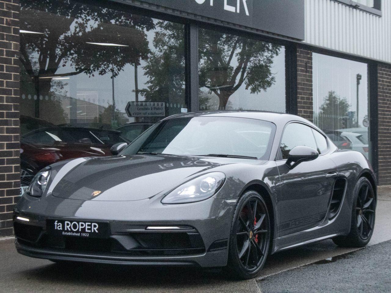 Porsche Cayman 718 2.5 GTS PDK 365ps Coupe Petrol Agate Grey MetallicPorsche Cayman 718 2.5 GTS PDK 365ps Coupe Petrol Agate Grey Metallic at fa Roper Ltd Bradford