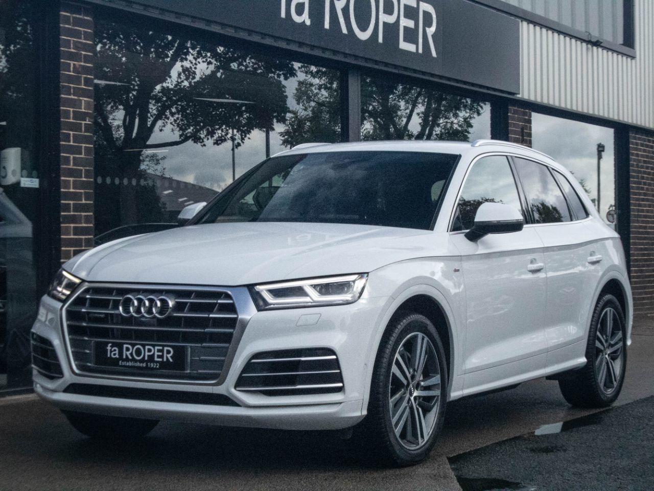 Audi Q5 3.0 V6 TDI S Line quattro S Line Auto 286ps Estate Diesel Glacier White MetallicAudi Q5 3.0 V6 TDI S Line quattro S Line Auto 286ps Estate Diesel Glacier White Metallic at fa Roper Ltd Bradford