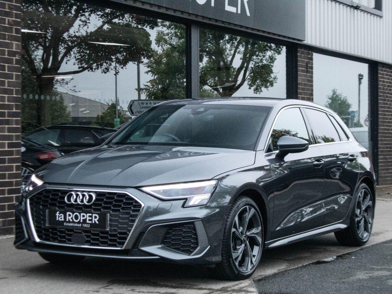 Audi A3 Sportback 1.5 TFSI 35 S Line S tronic 150ps Hatchback Petrol Daytona Grey MetallicAudi A3 Sportback 1.5 TFSI 35 S Line S tronic 150ps Hatchback Petrol Daytona Grey Metallic at fa Roper Ltd Bradford