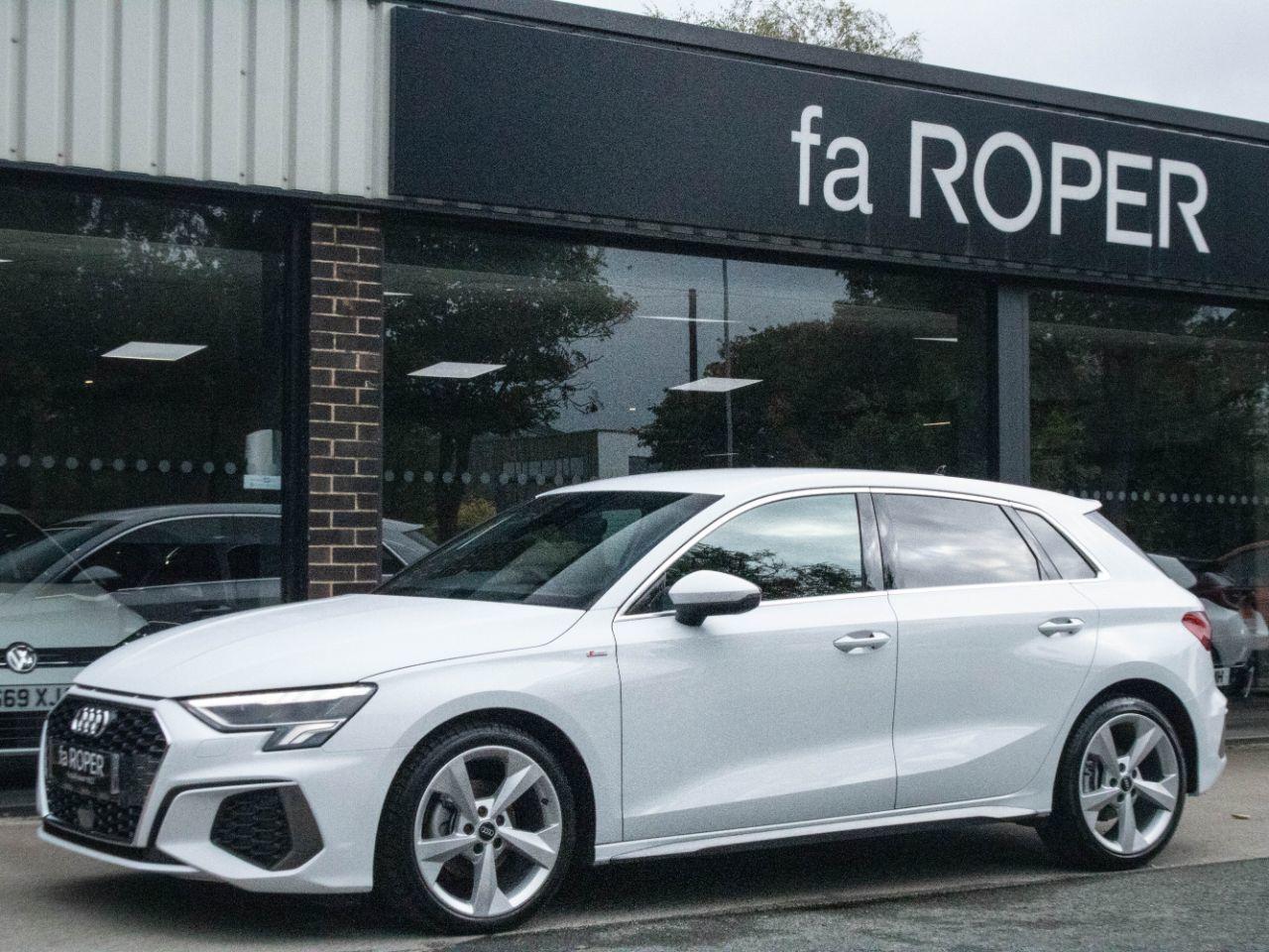 Audi A3 Sportback 1.5 TFSI 35 S Line S tronic 150ps Hatchback Petrol Glacier White Metallic