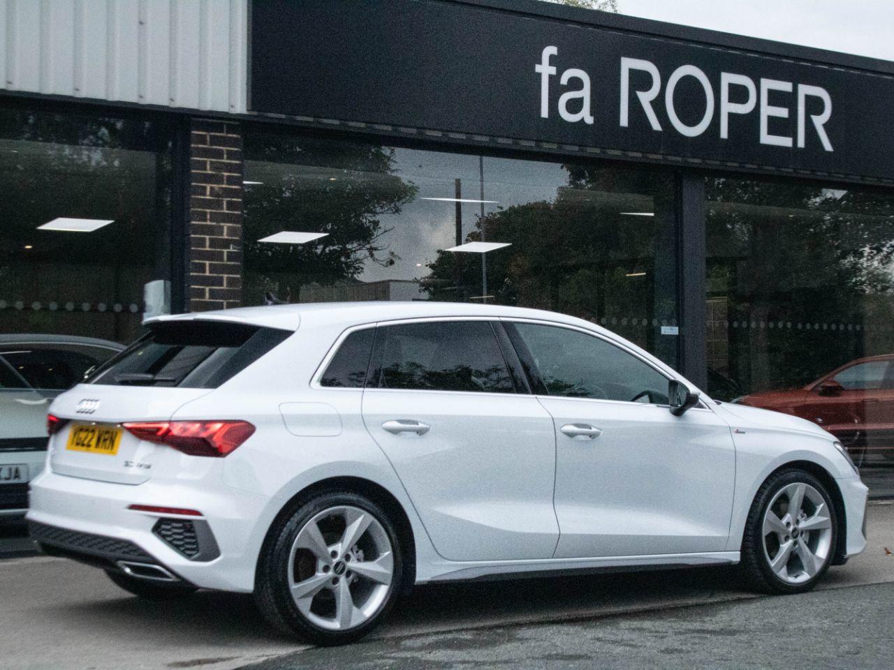 Audi A3 Sportback 1.5 TFSI 35 S Line S tronic 150ps Hatchback Petrol Glacier White Metallic