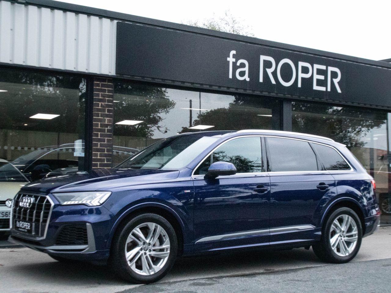 Audi Q7 3.0 V6 TDI 50 S Line quattro Auto 286ps Estate Diesel Navarra Blue Metallic