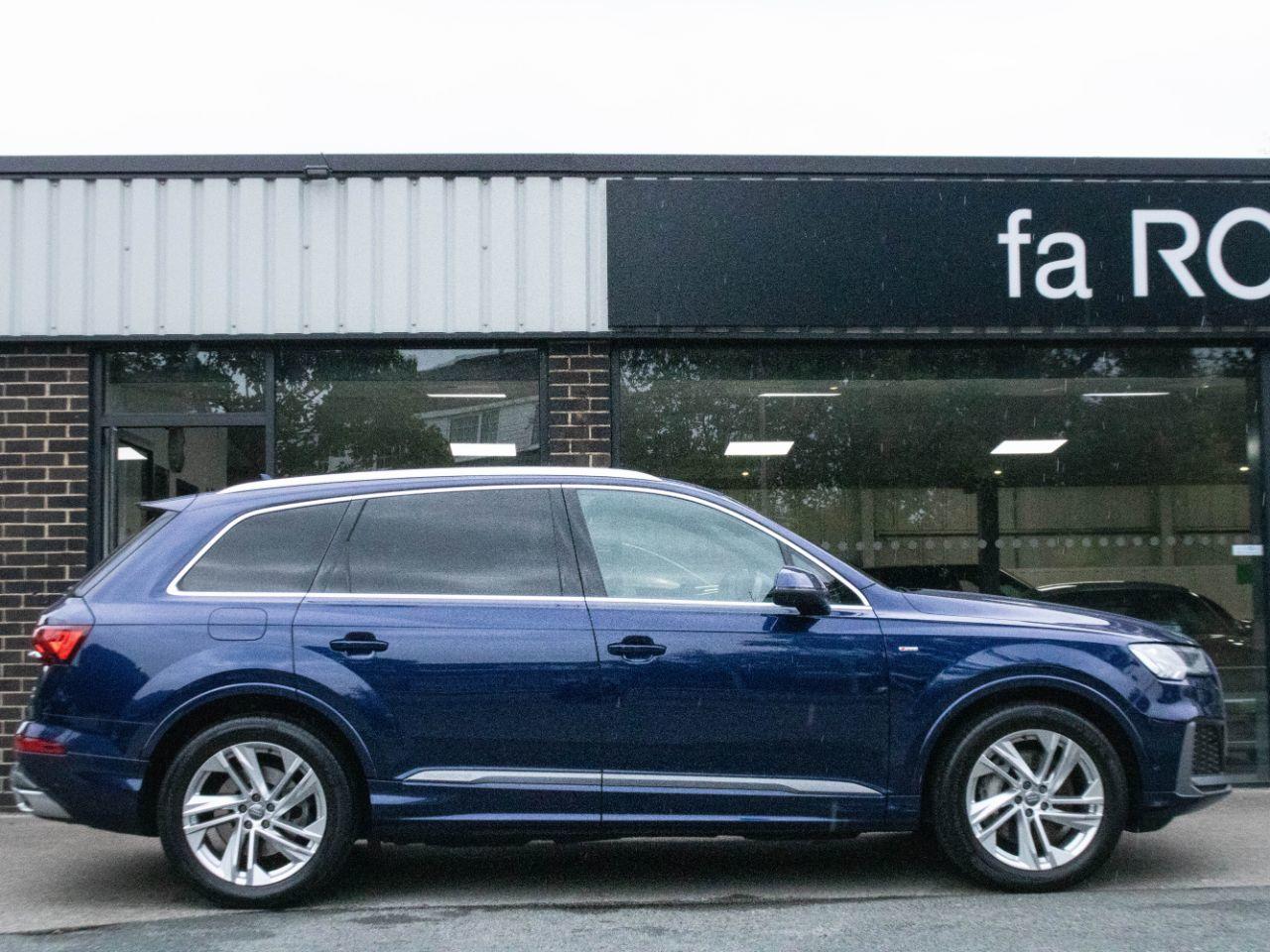 Audi Q7 3.0 V6 TDI 50 S Line quattro Auto 286ps Estate Diesel Navarra Blue Metallic