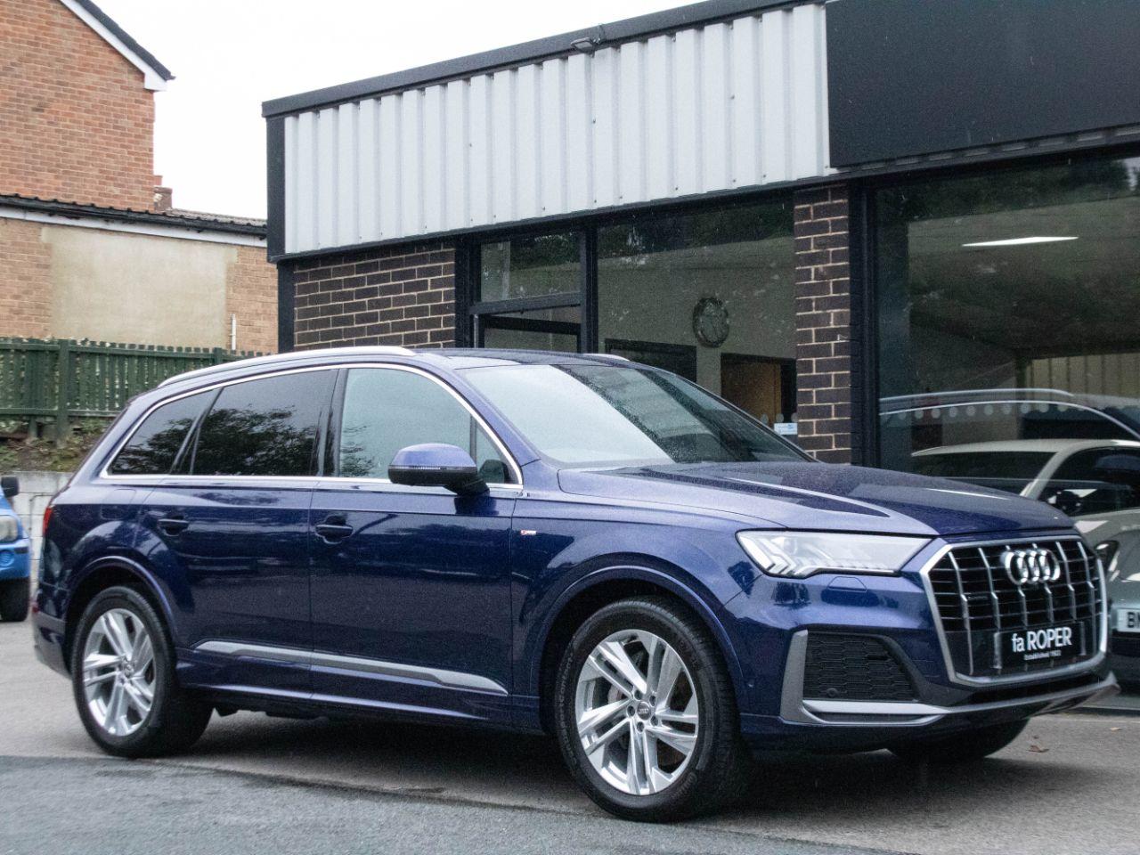 Audi Q7 3.0 V6 TDI 50 S Line quattro Auto 286ps Estate Diesel Navarra Blue Metallic