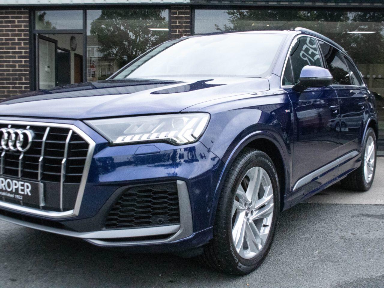 Audi Q7 3.0 V6 TDI 50 S Line quattro Auto 286ps Estate Diesel Navarra Blue Metallic