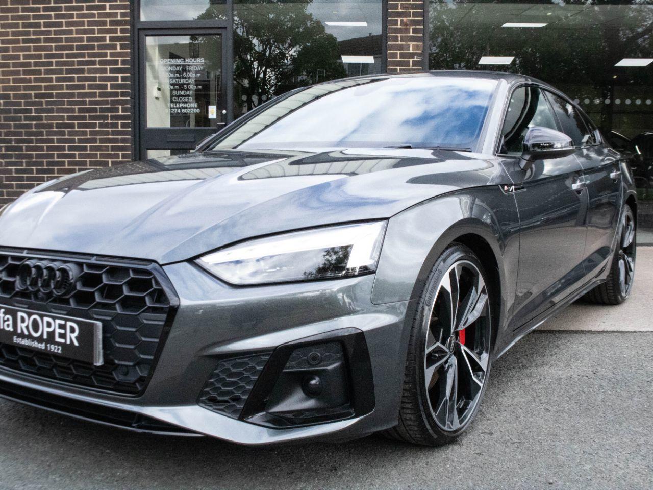 Audi A5 Sportback 2.0 TFSI 45 Black Edition quattro S tronic 265ps Hatchback Petrol Daytona Grey Metallic