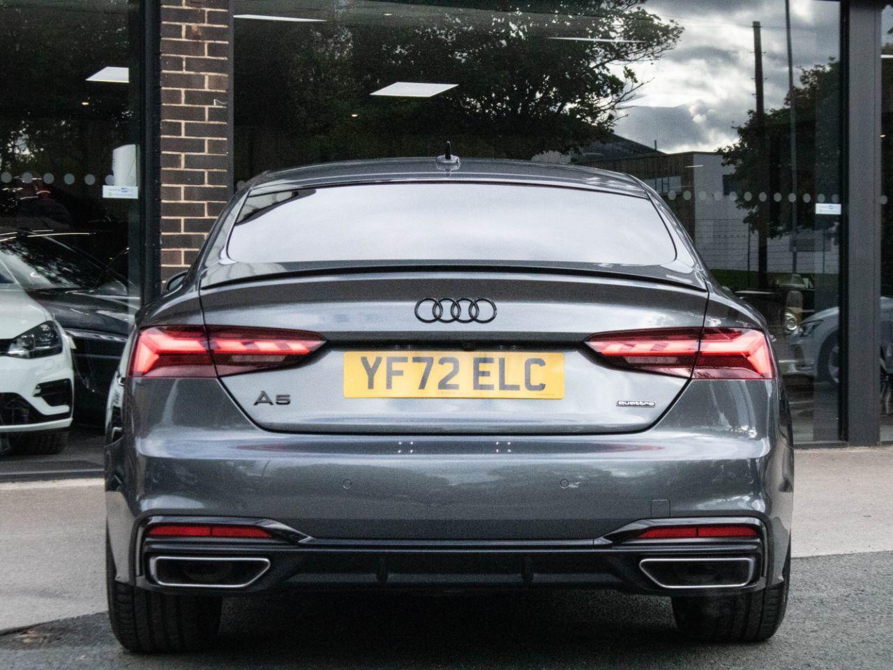 Audi A5 Sportback 2.0 TFSI 45 Black Edition quattro S tronic 265ps Hatchback Petrol Daytona Grey Metallic