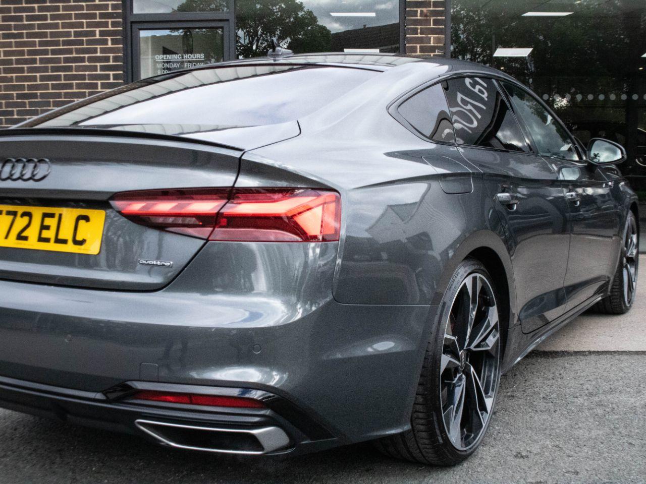 Audi A5 Sportback 2.0 TFSI 45 Black Edition quattro S tronic 265ps Hatchback Petrol Daytona Grey Metallic