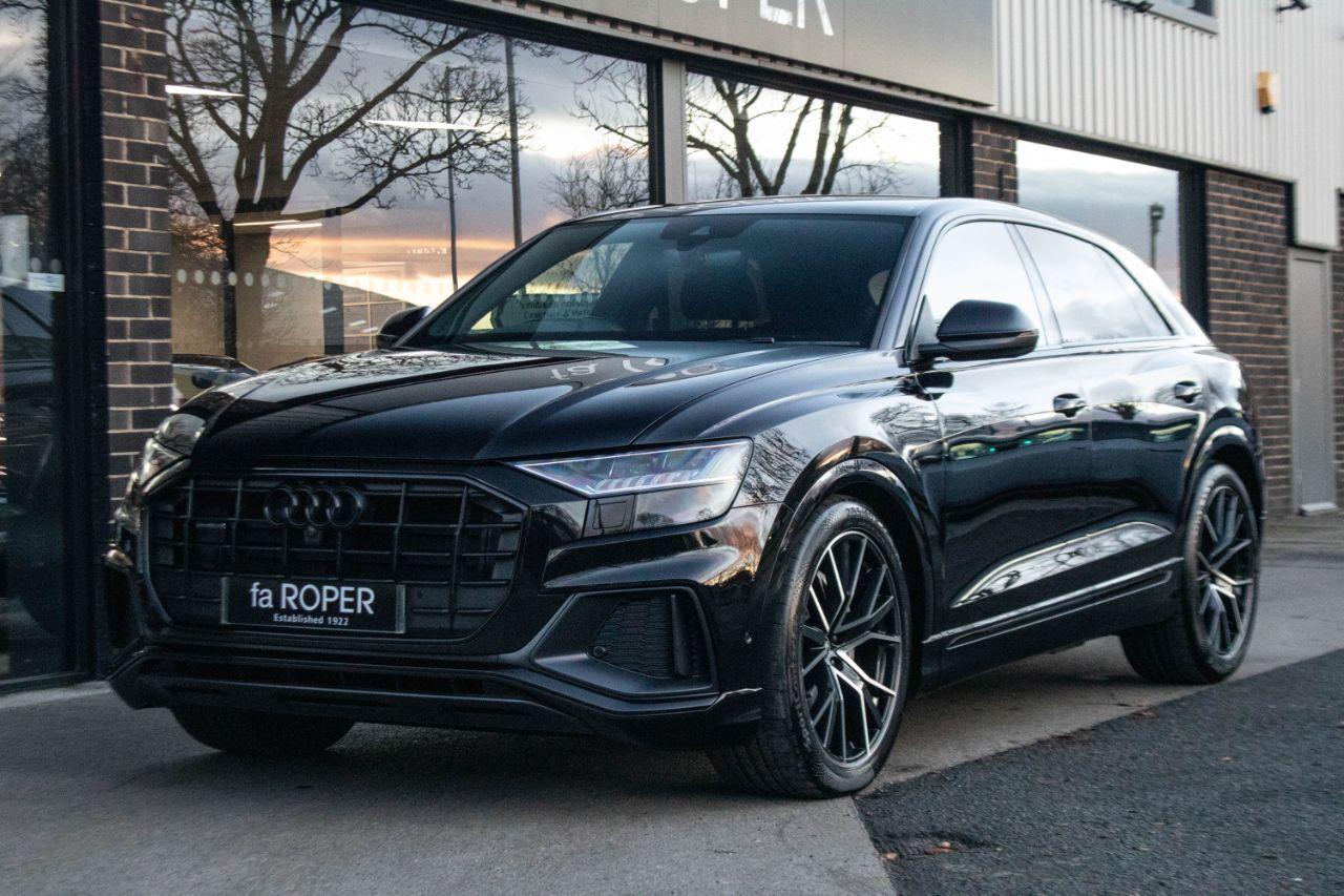 Audi Q8 3.0 V6 TDI 50 Black Edition quattro Auto 286ps Estate Diesel Orca Black MetallicAudi Q8 3.0 V6 TDI 50 Black Edition quattro Auto 286ps Estate Diesel Orca Black Metallic at fa Roper Ltd Bradford