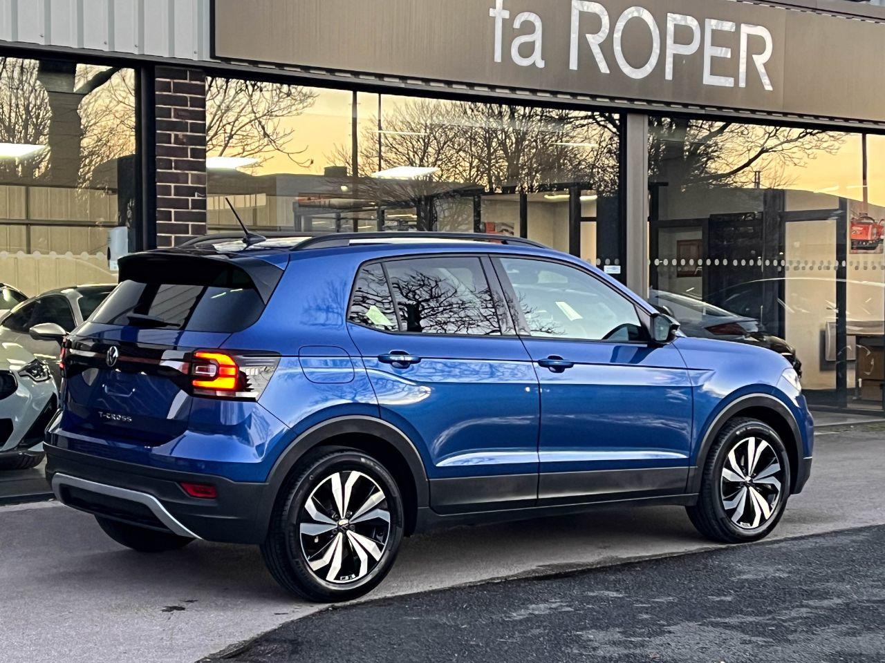 Volkswagen T-cross 1.0 TSI Black Edition DSG 110ps Hatchback Petrol Reef Blue Metallic