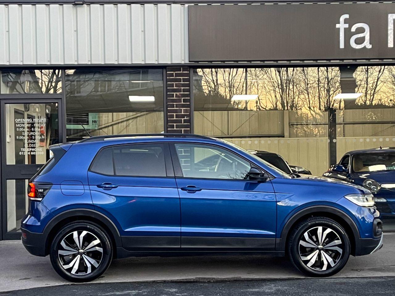 Volkswagen T-cross 1.0 TSI Black Edition DSG 110ps Hatchback Petrol Reef Blue Metallic