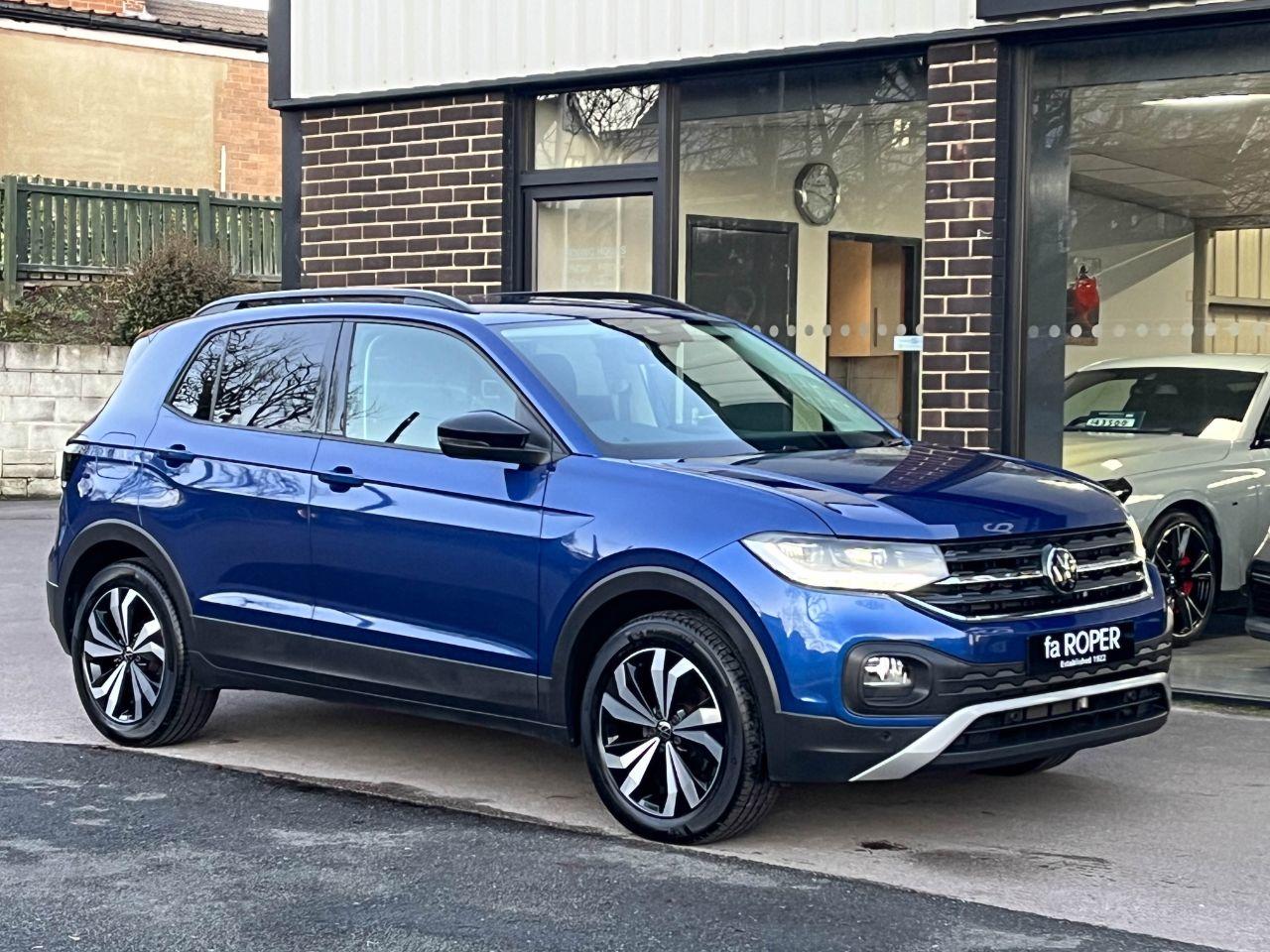 Volkswagen T-cross 1.0 TSI Black Edition DSG 110ps Hatchback Petrol Reef Blue Metallic