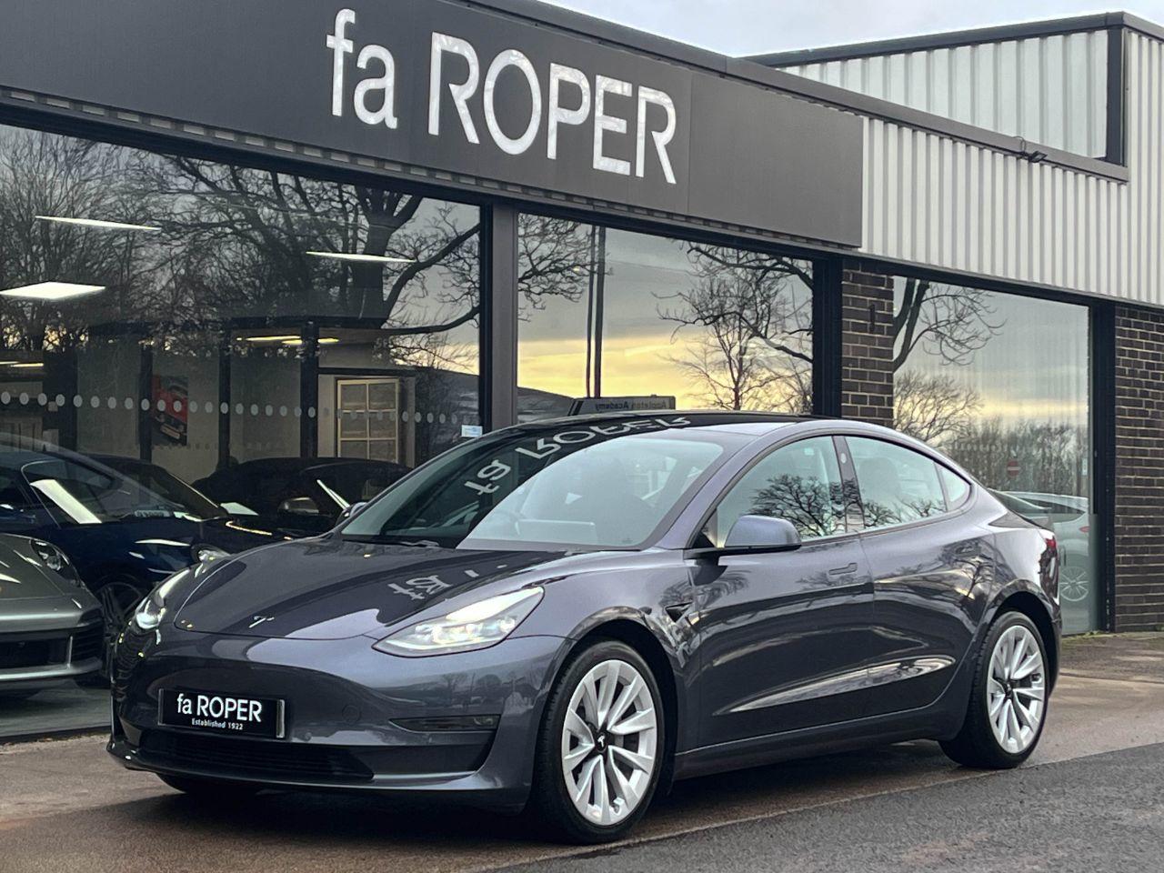 Tesla Model 3 0.0 Long Range Dual Motor AWD Auto Saloon Electric Midnight Silver MetallicTesla Model 3 0.0 Long Range Dual Motor AWD Auto Saloon Electric Midnight Silver Metallic at fa Roper Ltd Bradford