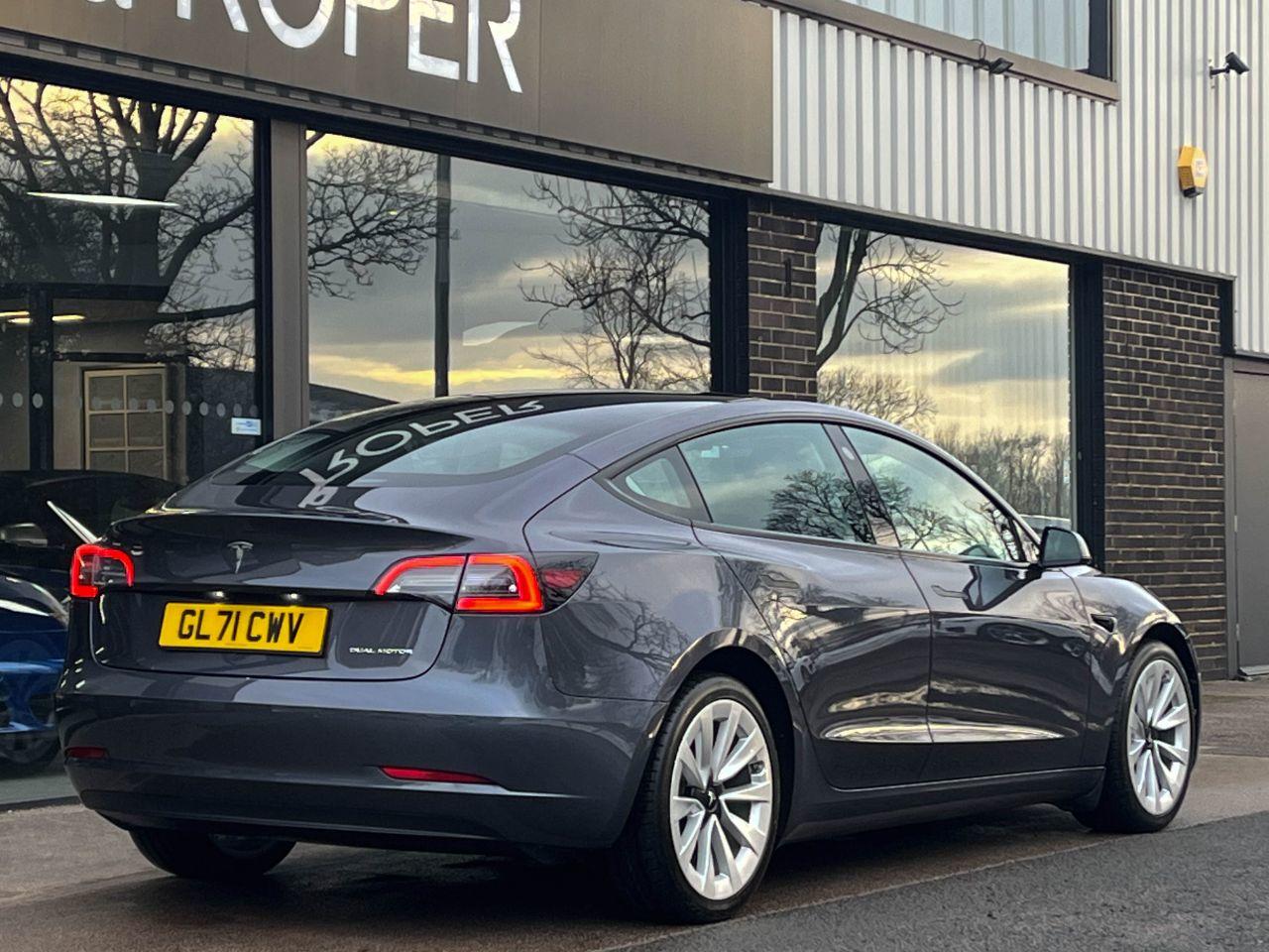 Tesla Model 3 0.0 Long Range Dual Motor AWD Auto Saloon Electric Midnight Silver Metallic