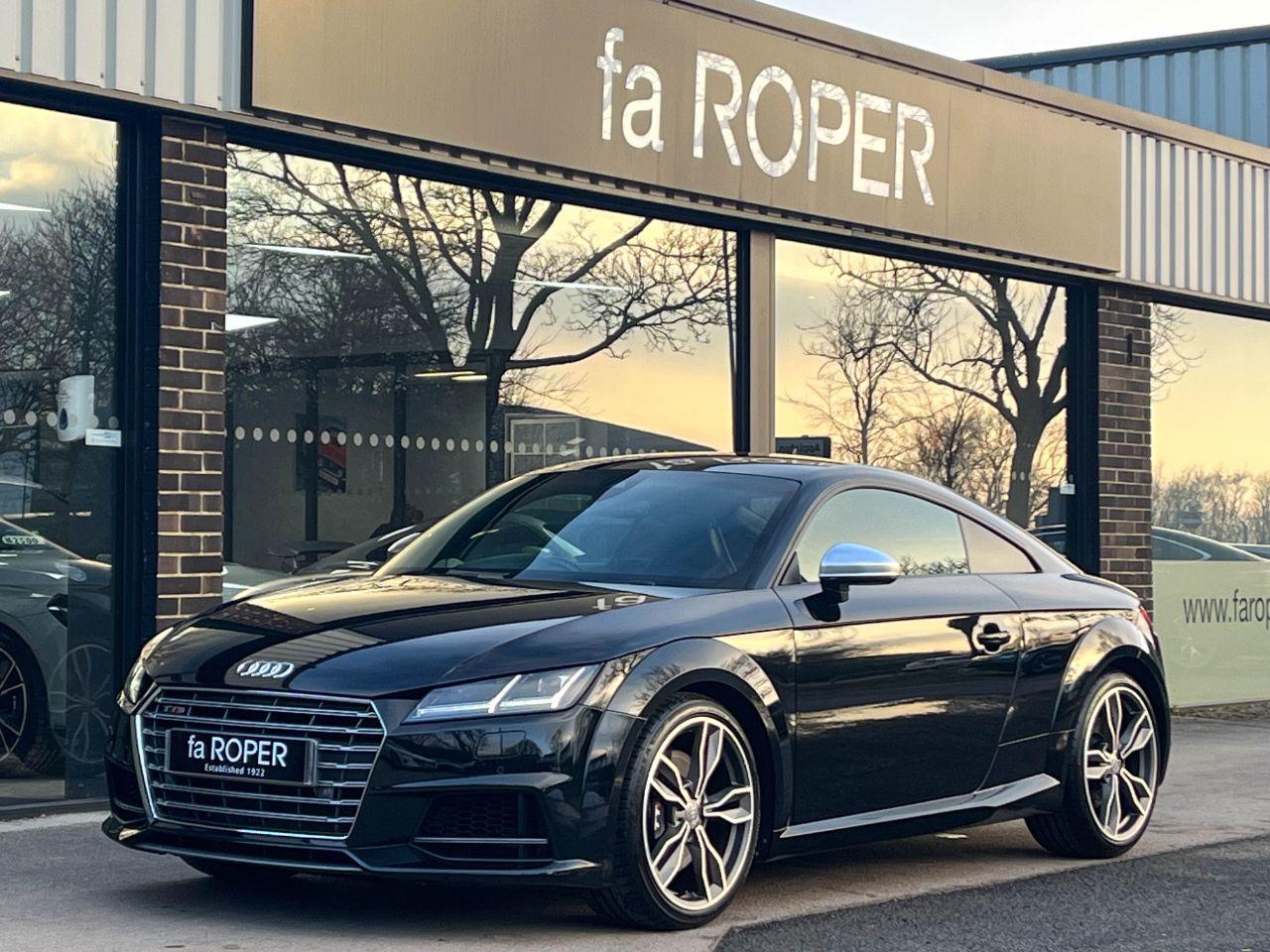 Audi TTS Coupe 2.0T FSI quattro S tronic 310ps Coupe Petrol Mythos Black MetallicAudi TTS Coupe 2.0T FSI quattro S tronic 310ps Coupe Petrol Mythos Black Metallic at fa Roper Ltd Bradford