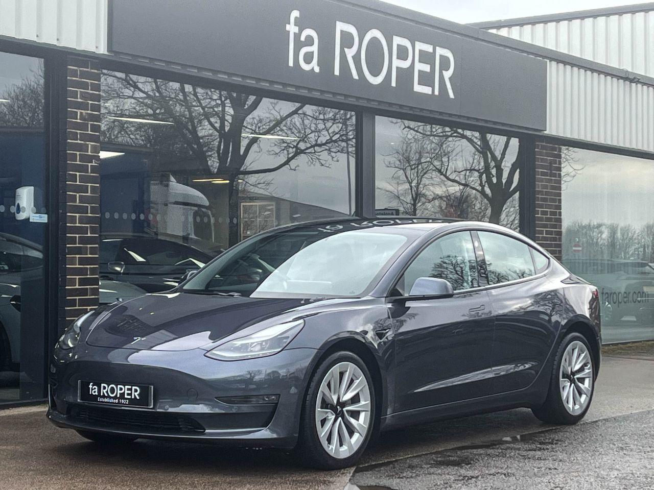 Tesla Model 3 0.0 Long Range Dual Motor All Wheel Drive Auto Saloon Electric Midnight Silver MetallicTesla Model 3 0.0 Long Range Dual Motor All Wheel Drive Auto Saloon Electric Midnight Silver Metallic at fa Roper Ltd Bradford