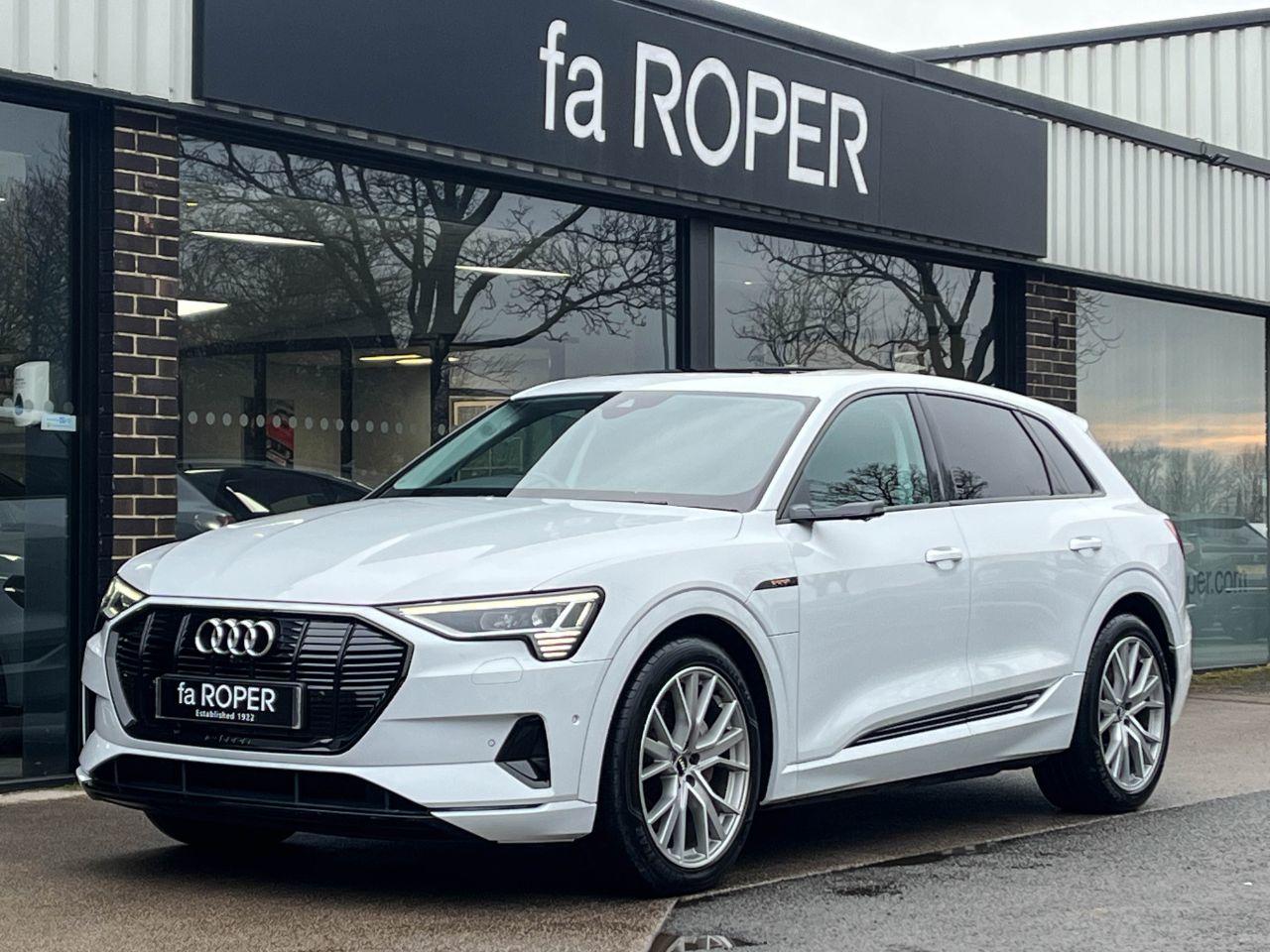 Audi E-tron 0.0 55 Launch Edition quattro SUV 95kWh Auto Estate Electric Glacier White MetallicAudi E-tron 0.0 55 Launch Edition quattro SUV 95kWh Auto Estate Electric Glacier White Metallic at fa Roper Ltd Bradford