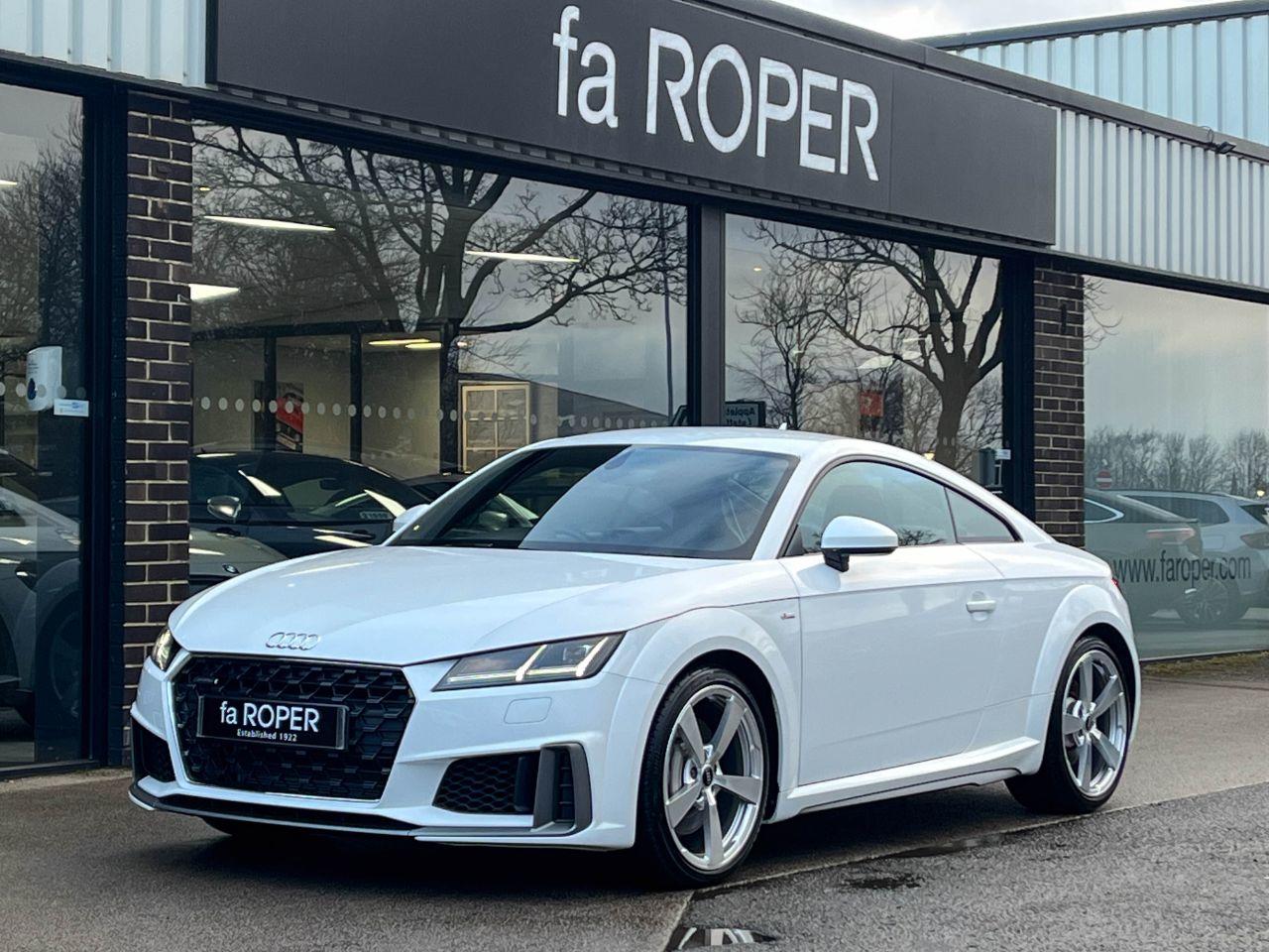 Audi TT Coupe 2.0 TFSI 45 S Line quattro S tronic 245ps Coupe Petrol Ibis WhiteAudi TT Coupe 2.0 TFSI 45 S Line quattro S tronic 245ps Coupe Petrol Ibis White at fa Roper Ltd Bradford