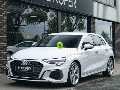 Audi A3 Sportback 1.5 TFSI 35 S Line S tronic 150ps Hatchback Petrol Glacier White Metallic