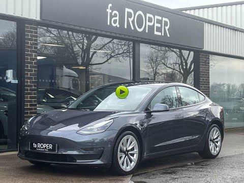 Tesla Model 3 0.0 Long Range Dual Motor All Wheel Drive Auto Saloon Electric Midnight Silver Metallic